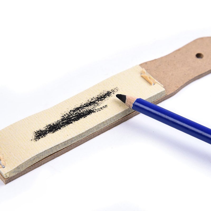 Wanshui Sandpaper Sharpener - 2 Pieces Sketch Sandpaper Pencil Sharpener Lead Pointer Art Drawing Tool for Adults, Teens, Artists - Image 4